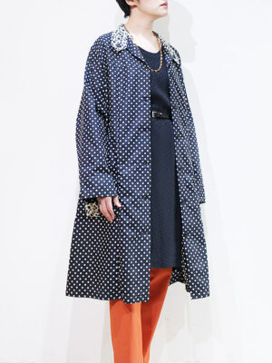 1980s dot pattern coat