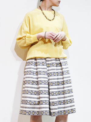 1980s silky pullover top