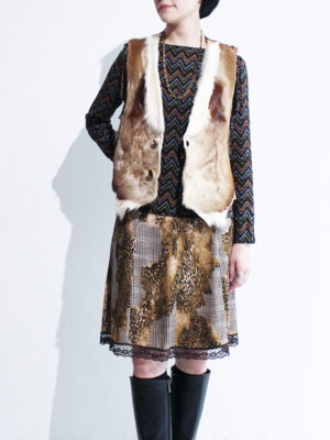 1970s cow leather vest