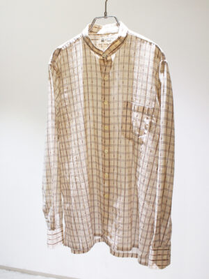 1970s band collar shirt