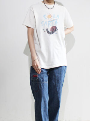 1980s SOLA SAKTA print tee shirt