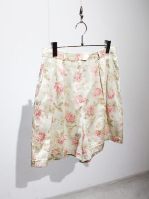1990s floral pattern short pants