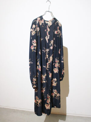 1980s flower print dress