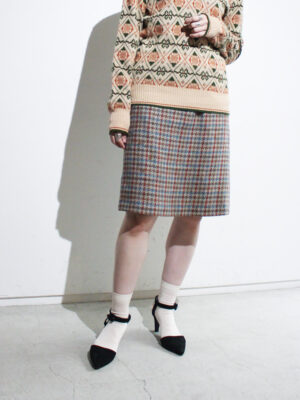 1980s houndstooth skirt