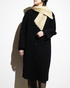 1960s fur collar coat