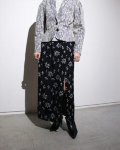 1990s print maxi skirt